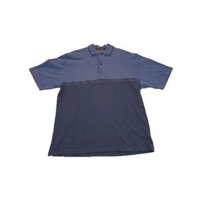 Tommy Hilfiger mens Shirt L  Multi-color Short Sleeve Polo Striped 100% Cotton